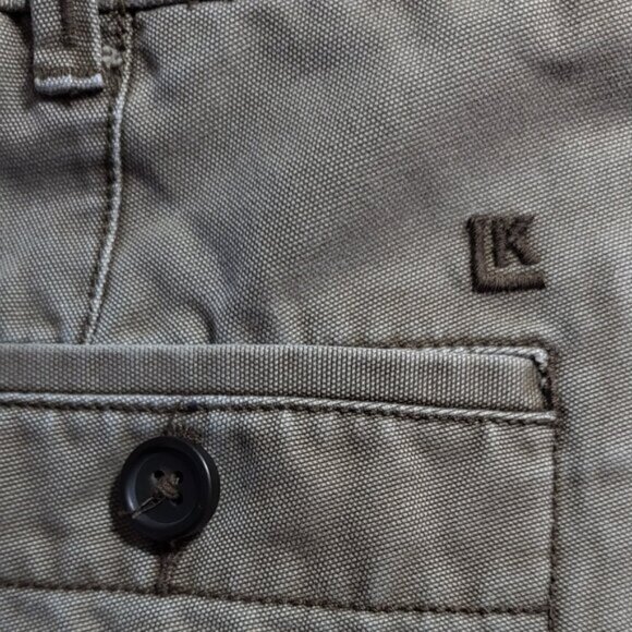 Haggar LK Life Khaki 34x34 Flat Front Relaxed Straight Chino Pants Beige - Picture 5 of 11